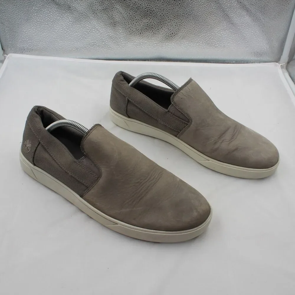Timberland Groveton Men Size 11.5 Slip On Casual Loafer Sneakers Medium Grey